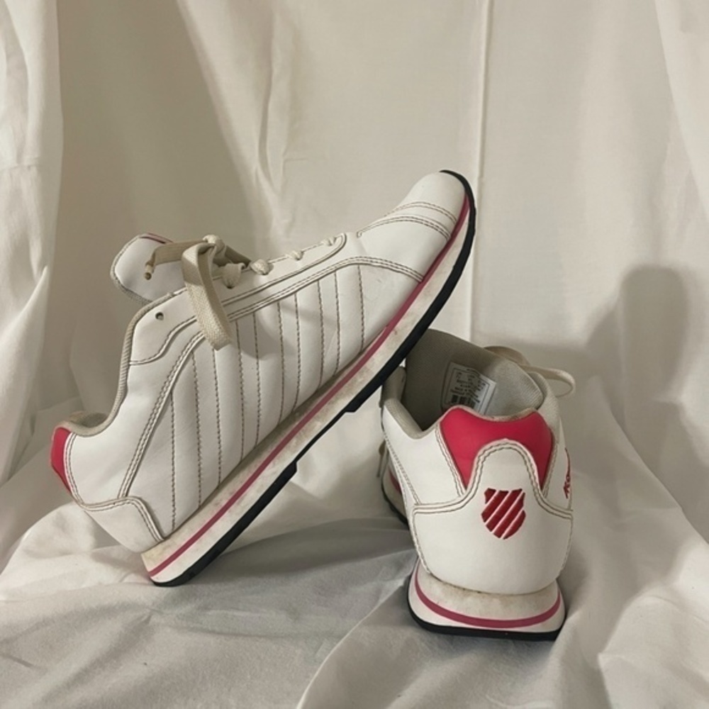 K Swiss Womens Running Shoes Pink White Size 7.5 - Picture 9 of 14